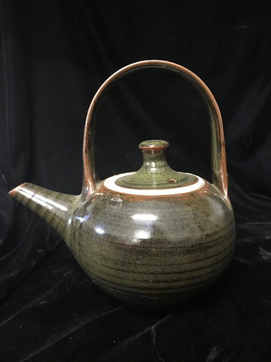 Teapot - Teadust glaze, ceramic handle