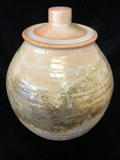Jar - Shino glaze with eucalyptus ash
