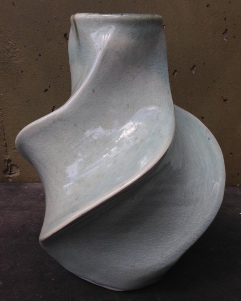 Vase Pentagonal - Chun Glaze