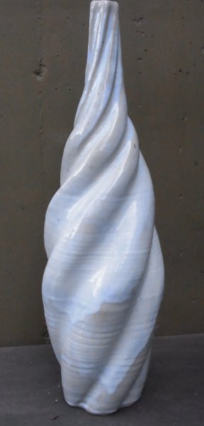 Twisted Vase with Chun Blue