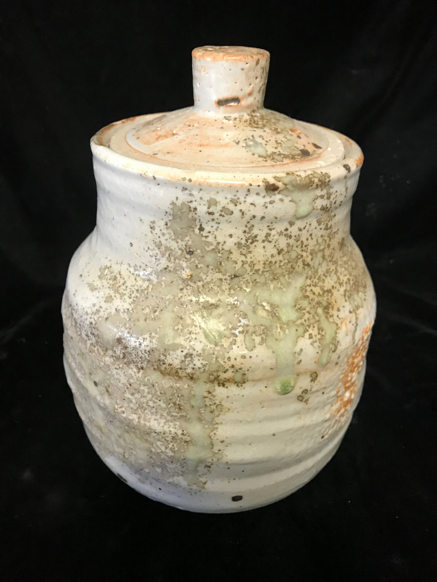 Jar - Shino glaze with eucalyptus ash
