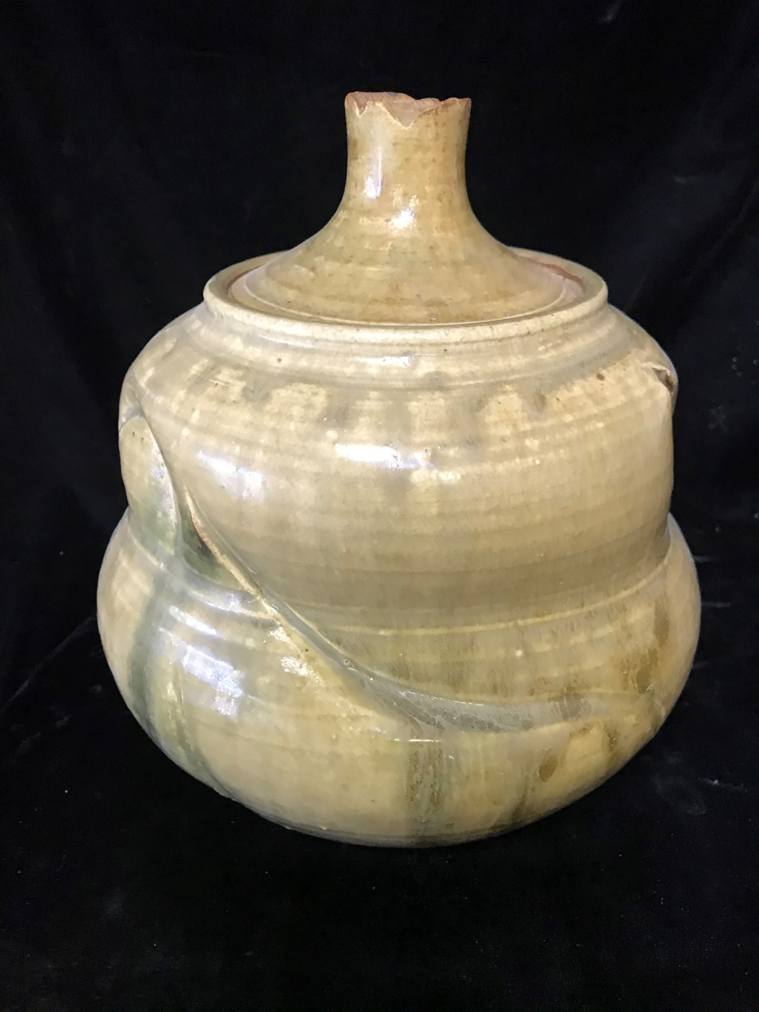 Jar - eucalyptus ash glaze