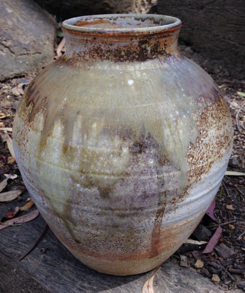 Vase with Eucalyptus Glaze